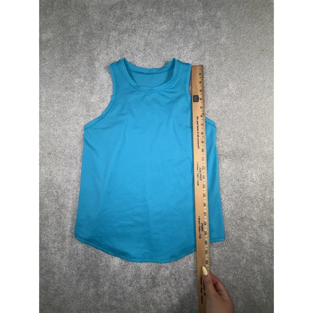 Lululemon High-Neck Running and Training Tank Top Turquoise Tide 4